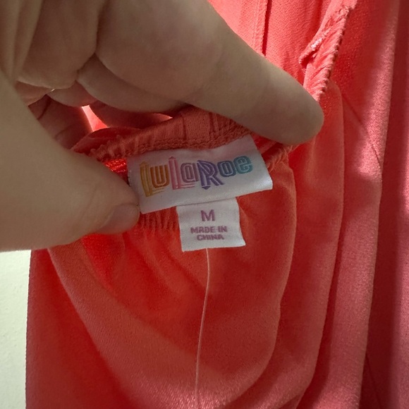 LuLaRoe Coral Shorts Romper with Ties and Open Back - Picture 5 of 6